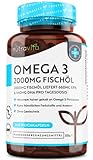 Omega 3 Kapseln hochdosiert 240 - 2000mg Fischöl Kapseln mit 660mg EPA & 440mg DHA pro Portion -...