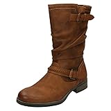 Rieker Estella Womens Kalb Länge Slouch Stiefel 39 EU Braun (Nuss/Nuss 22)