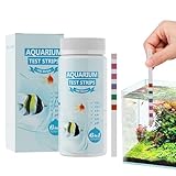Wassertest für Aquarien, 100 Stück, 6-in-1 Wasserqualitätstester aus Papier für Alltag,...