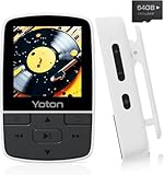 YOTON MP3-Player mit Bluetooth 5.2, 64 GB Speicher, kompakter HiFi-Musikplayer mit Sportclip,...