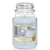 Yankee Candle Duftkerze im Glas (groß) | A Calm & Quiet Place | Brenndauer bis zu 150 Stunden