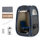HOMASIS Dampfsauna tragbar, Heimsauna mit Dampfgenerator 3 Liter, Sauna für Zuhause mit...