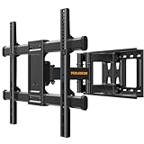 Perlegear TV Wandhalterung Schwenkbar Neigbar für 37-84 Zoll Flach & Curved Fernseher, TV Halterung...