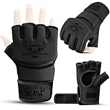BEASTRAGE MMA Handschuhe für Männer und Frauen,Martial Arts Mitts Grappling Sparring,Ventilated...