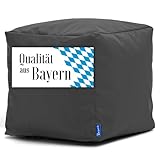 Bruni Sitzwürfel Cubo in Grau– 40x40x40 cm Sitzhocker aus Deutschland, Indoor- &...