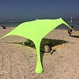 Strandzelt, Sonnenschutz, LSF 50+, Strandmuschel, Überdachung, tragbare Strandmuschel mit 2...