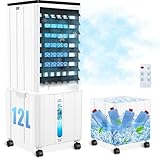 Klimaanlage ohne Abluftschlauch, 12L Klimaanlage Mobil mit 12H Timer, 3 Modus, 40dB, 60W,...