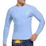 MEETWEE Herren Rash Guard Rash Vest Männer Langarm/Kurzarm UV Schutz T-Shirt Tops UPF 50+...