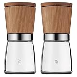 WMF Ceramill Nature Salz und Pfeffermühle Set 2-teilig, unbefüllt, für Salz, Pfeffer, Chilli,...