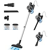 Vexilar 5-in-1 Staubsauger, 600W/28KPa Staubsauger mit Kabel, Leicht Handstaubsauger mit 7m...