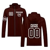 KONG JIMFAN Personalisierbare Sportjacke mit Kapuze – Atmungsaktiv, Wasserabweisend, für Teams...
