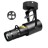 15W Weiß LED Pinspot Licht,Spotlight Led Punktstrahler Verstellbar IrisblendeDrehbar Effektstrahler...