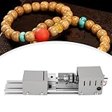 Mini Drehmaschine, Metall-Fräs-Drehmaschine 96W Drechselbank Drechselmaschine mit Schnitzklingen...
