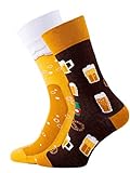 Many Mornings Unisex Craft Beer Mismatched Socken, Multi-Color, 43-46