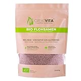 Bio Flohsamen 1000g | 99% rein & von Natur aus glutenfrei | Hochwertige Ballaststoffquelle in...