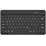 Bluetooth Tastatur, Bluetooth Keyboard, German Layout QWERTZ Lightweight Portable Wireless Keyboard...