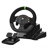 DOYO Xbox 360 Gaming Rennlenkrad 180° lenkräd Racing Steering Wheel mit Pedalen für Xbox 360, PC,...