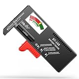 Dlyfull Batterietester – Batterie Tester für AA, AAA, C, D, 9V & 1.5V Knopfzellen – Akku Tester...