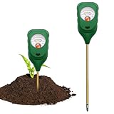 PUTAII Bodenmessgerät 3-in-1，Bodentester für pH, Feuchtigkeit und Fruchtbarkei, Boden...