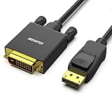 BENFEI DisplayPort auf DVI Kabel 1,8M 1080P@60HZ, Unidirektional DisplayPort DP Computer zu DVI-D...