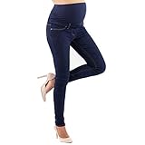 MAMAJEANS Milano - Umstandsjeans Damen Skinny Fit Jeggings, Mit Band Für die gesamte...