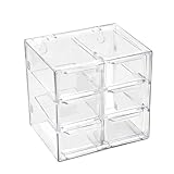 Kosmetik Aufbewahrungsbox, Schubladenschrank Kunststoff, Stapelbarer Schubladenbox für Desktop...