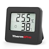 ThermoPro TP157 Mini Hygrometer Thermometer Innen 0.5℃ Präzise Raumthermometer...