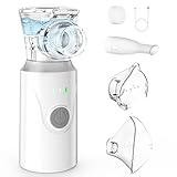 Inhalationsgerät, MILFECH Inhaliergeräte tragbar Vernebler Set Mit USB Wiederaufladbar,...