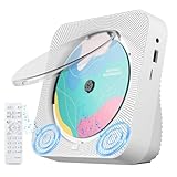 Tragbarer CD-Player mit CD-Player für zu Hause mit HiFi-Sound-Lautsprechern, Mini-süßer CD-Player...