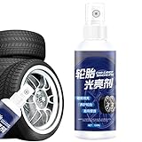Pisamhid Reifenglanzspray | Reifenglanzbeschichtungen | 100 ml Reifendressing für Nicht fettende...