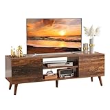 WLIVE TV Schrank für Fernseher 50 55 60 Zoll, TV Lowboard Fernsehschrank 136 cm Lang, Fernsehtisch...