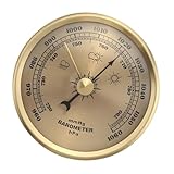 Professioneller analoider Barrograph, 70 mm Durchmesser, Wetterinstrument, manuelles Ablesen,...