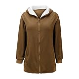 Fleece-Jacke, Tops für Damen, Mädchen, 2024, Mantel, lässige Strickjacken, mittellang, Outwear,...