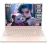 2025 Neueste Tragbarer Laptop für Studenten und Unternehmen,14 Zoll Notebook Computer FHD IPS...