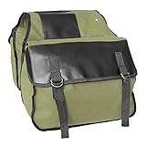 Fahrradtaschen für Pendler, Green Bike Pannier Taschen Leinwand Radausrüstung Pack...