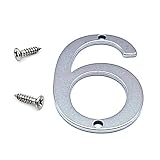 Hausnummernschild, Hausnummer 50 mm Edelstahl-Hausnummern mit Schrauben, digitales Metalletikett,...