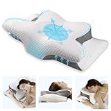 Lemeiler Orthopädisches Kissen Memory Foam Nackenschmerzen Ergonomisches Kissen Anti Schnarch...