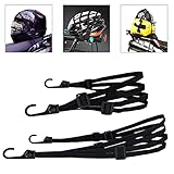 2 Stücke Gepäckspanner, Expander mit Haken, Spanngurte mit Haken, Spanngurte Kurz Mit 4...