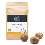 Muskatnuss ganz, Muskat BIO, handverlesen, A-Qualität erntefrisch aus Sri Lanka, laborgeprüft 10...