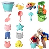 Strandsand Spielzeug, Mit Eimer Und Schaufel, Reisefreundlich Für Outdoor Und Sommerspiele,...