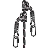 BeneLabel 50cm Kletterseil, Erwachsene Sicherheitsseil mit 2 Karabiners Indoor Outdoor Kinder...