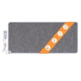Mi-Heat Warm Feet Infrarot Heizteppich Heizmatte 55x110cm grau/anthrazit - ca. 40°C - mit...