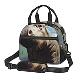 VACSAX Lunchtasche, süße Nilpferd-Lunchbox, für Damen und Herren, isolierte Lunchtasche,...