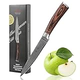Wakoli EDIB Allzweckmesser 12,5 cm – Damast Küchenmesser mit VG10-Kern & 67 Lagen Stahl I...