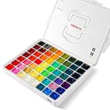 HIMI Gouache-Farben-Set, 56 Farben x 30 ml mit tragbarer Tragetasche, einzigartiges Jelly...