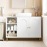 Hzuaneri Waschbeckenunterschrank, Unterschrank, Waschtischunterschrank, Badezimmerschrank mit 2...