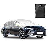 Fuhesgu Auto Halbgarage 380 x 250cm Autoabdeckung Sommer Winter Halbplane Auto Abdeckplane Halb...