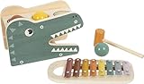 small foot Klopfspiel mit Xylophon „Safari“, Holzspielzeug zum Klopfen und Musizieren, für...