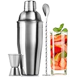 Großes 24-oz-Edelstahl-Cocktail-Shaker-Set – Mischgetränke-Shaker – Martini-Shaker-Set mit...