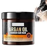 Arganöl Haarpflege gegen Frizz, Argan Oil of Morocco Hair Mask, Tiefenreparatur Haarspülung,...